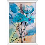 Floral 07 - Quadro com Moldura - Preto, Marrom, Rústica ou Branco