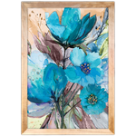 Floral 09 - Quadro com Moldura - Preto, Marrom, Rústica ou Branco