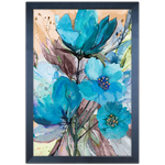 Floral 09 - Quadro com Moldura - Preto, Marrom, Rústica ou Branco