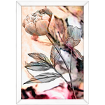 Floral 10 - Quadro com Moldura - Preto, Marrom, Rústica ou Branco