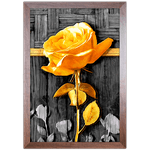 Floral 13 - Quadro com Moldura - Preto, Marrom, Rústica ou Branco