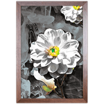 Floral 15 - Quadro com Moldura - Preto, Marrom, Rústica ou Branco