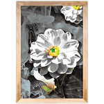 Floral 15 - Quadro com Moldura - Preto, Marrom, Rústica ou Branco