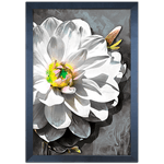 Floral 17 - Quadro com Moldura - Preto, Marrom, Rústico ou Branco