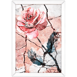 Floral 20 - Quadro com Moldura - Preto, Marrom, Rústico ou Branco