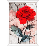 Floral 25 - Quadro com Moldura - Preto, Marrom, Rústico ou Branco