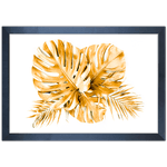 Floral 27 - Quadro com Moldura - Preto, Marrom, Rústico ou Branco