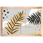 Floral 29 - Quadro com Moldura - Preto, Marrom, Rústico ou Branco