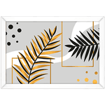 Floral 29 - Quadro com Moldura - Preto, Marrom, Rústico ou Branco