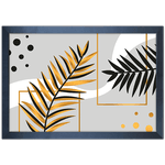 Floral 29 - Quadro com Moldura - Preto, Marrom, Rústico ou Branco