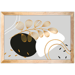 Floral 30 - Quadro com Moldura - Preto, Marrom, Rústico ou Branco