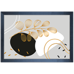Floral 30 - Quadro com Moldura - Preto, Marrom, Rústico ou Branco