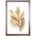 Floral 34 - Quadro com Moldura - Preto, Marrom, Rústico ou Branco