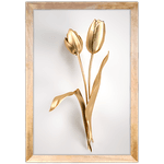 Floral 35 - Quadro com Moldura - Preto, Marrom, Rústico ou Branco