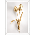 Floral 35 - Quadro com Moldura - Preto, Marrom, Rústico ou Branco