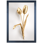 Floral 35 - Quadro com Moldura - Preto, Marrom, Rústico ou Branco