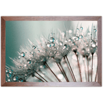 Floral 37 - Quadro com Moldura - Preto, Marrom, Rústico ou Branco