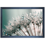 Floral 37 - Quadro com Moldura - Preto, Marrom, Rústico ou Branco