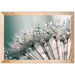 Floral 37 - Quadro com Moldura - Preto, Marrom, Rústico ou Branco