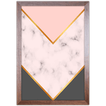 Forma Geométrica 10 - Quadro com Moldura - Preto, Marrom, Rústico ou Branco