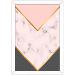 Forma Geométrica 10 - Quadro com Moldura - Preto, Marrom, Rústico ou Branco