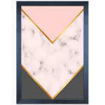 Forma Geométrica 10 - Quadro com Moldura - Preto, Marrom, Rústico ou Branco