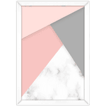 Forma Geométrica 12 - Quadro com Moldura - Preto, Marrom, Rústico ou Branco