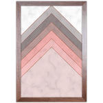 Forma Geométrica 14 - Quadro com Moldura - Preto, Marrom, Rústico ou Branco