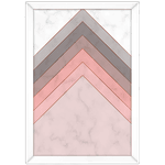 Forma Geométrica 14 - Quadro com Moldura - Preto, Marrom, Rústico ou Branco