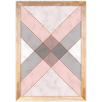 Forma Geométrica 15 - Quadro com Moldura - Preto, Marrom, Rústico ou Branco