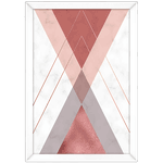 Forma Geométrica 17 - Quadro com Moldura - Preto, Marrom, Rústico ou Branco