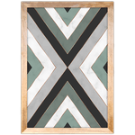 Forma Geométrica 22 - Quadro com Moldura - Preto, Marrom, Rústico ou Branco