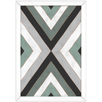 Forma Geométrica 22 - Quadro com Moldura - Preto, Marrom, Rústico ou Branco