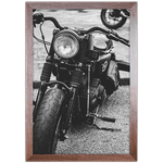 Moto 02 - Quadro com Moldura - Preto, Marrom, Rústico ou Branco