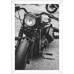 Moto 02 - Quadro com Moldura - Preto, Marrom, Rústico ou Branco