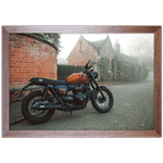 Moto 04 - Quadro com Moldura - Preto, Marrom, Rústico ou Branco