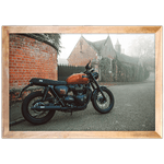 Moto 04 - Quadro com Moldura - Preto, Marrom, Rústico ou Branco