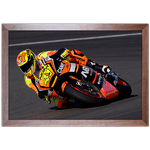 Moto 07 - Quadro com Moldura - Preto, Marrom, Rústico ou Branco