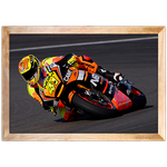 Moto 07 - Quadro com Moldura - Preto, Marrom, Rústico ou Branco