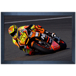 Moto 07 - Quadro com Moldura - Preto, Marrom, Rústico ou Branco