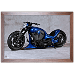 Moto 09 - Quadro com Moldura - Preto, Marrom, Rústico ou Branco