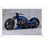 Moto 09 - Quadro com Moldura - Preto, Marrom, Rústico ou Branco