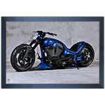 Moto 09 - Quadro com Moldura - Preto, Marrom, Rústico ou Branco