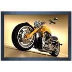 Moto 11 - Quadro com Moldura - Preto, Marrom, Rústico ou Branco