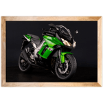 Moto 12 - Quadro com Moldura - Preto, Marrom, Rústico ou Branco