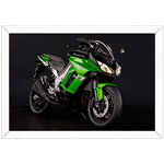 Moto 12 - Quadro com Moldura - Preto, Marrom, Rústico ou Branco