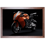 Moto 13 - Quadro com Moldura - Preto, Marrom, Rústico ou Branco