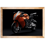 Moto 13 - Quadro com Moldura - Preto, Marrom, Rústico ou Branco