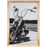Moto 14 - Quadro com Moldura - Preto, Marrom, Rústico ou Branco