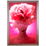 Mulher Florida 06 - Quadro com Moldura - Preto, Marrom, Rústico ou Branco